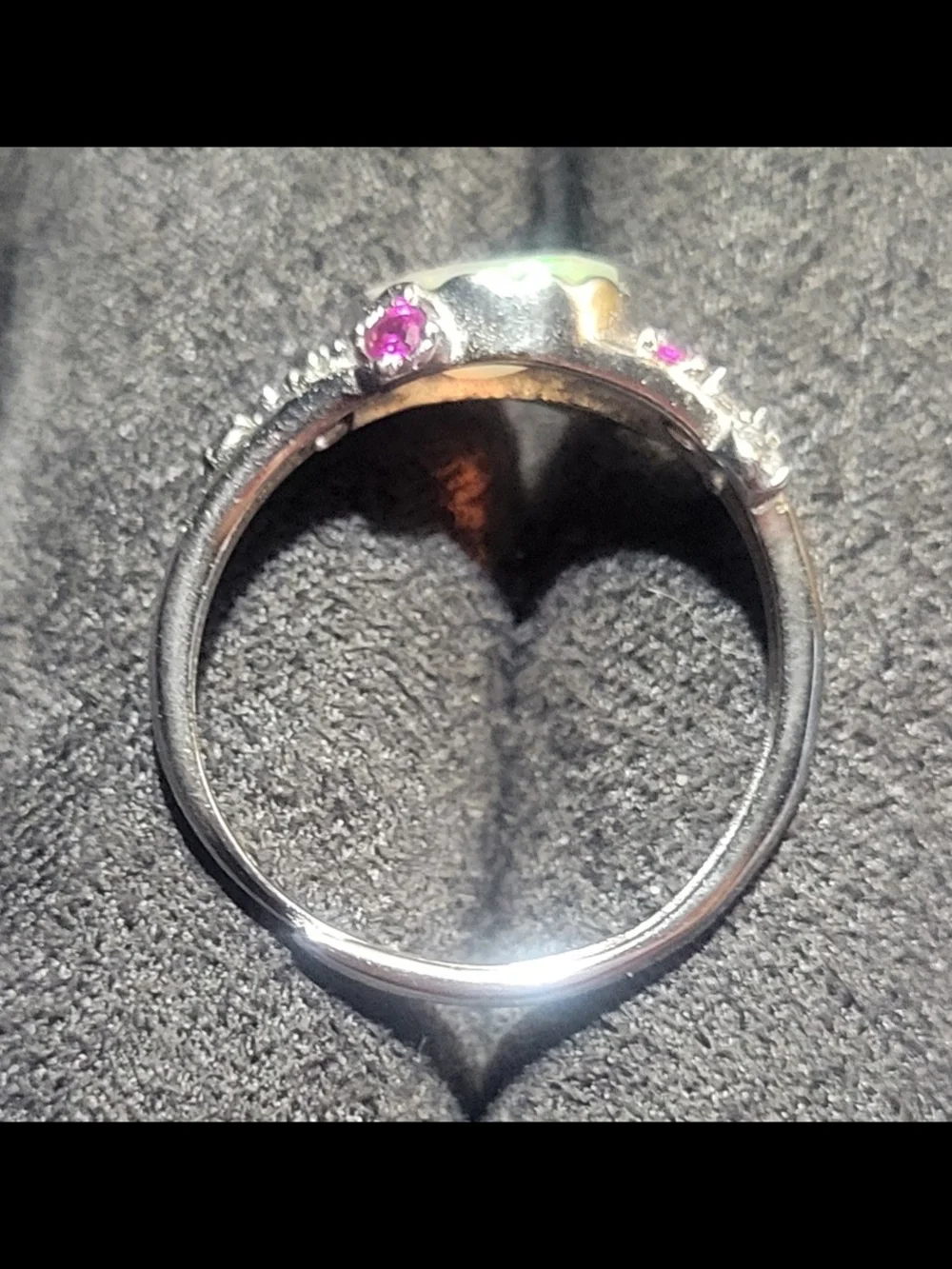 Sterling Silver Ethiopian Opal Ring - Adjustable